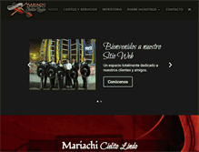 Tablet Screenshot of mariachicielitolindo.com